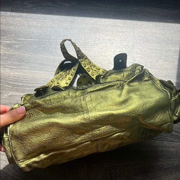 Vintage Green Leather Betsey Johnson Bag - Picture 3 of 10
